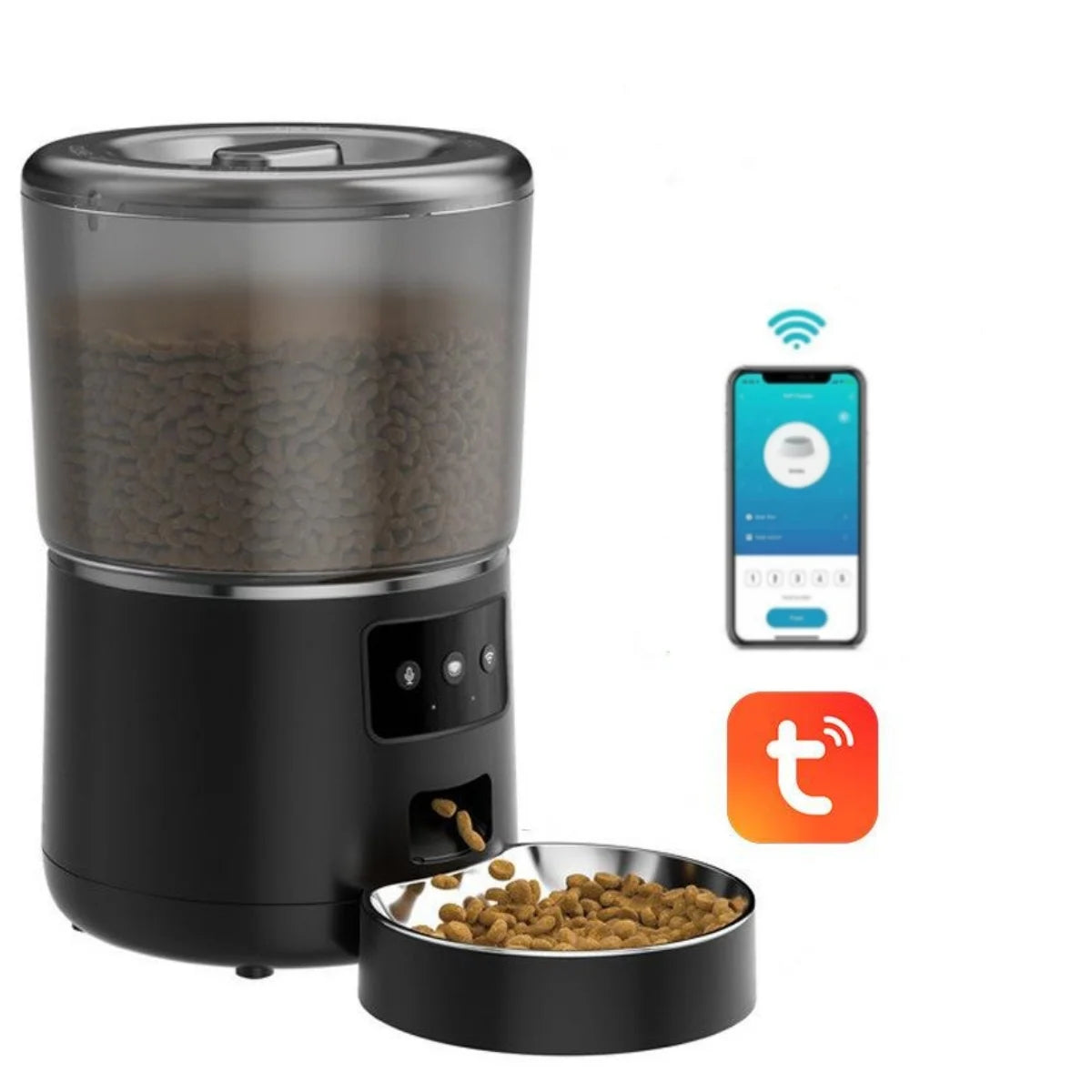 NPET 4L Smart Feeder with Stainless Steel Bowl