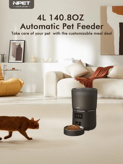 NPET 4L Smart Feeder with Stainless Steel Bowl