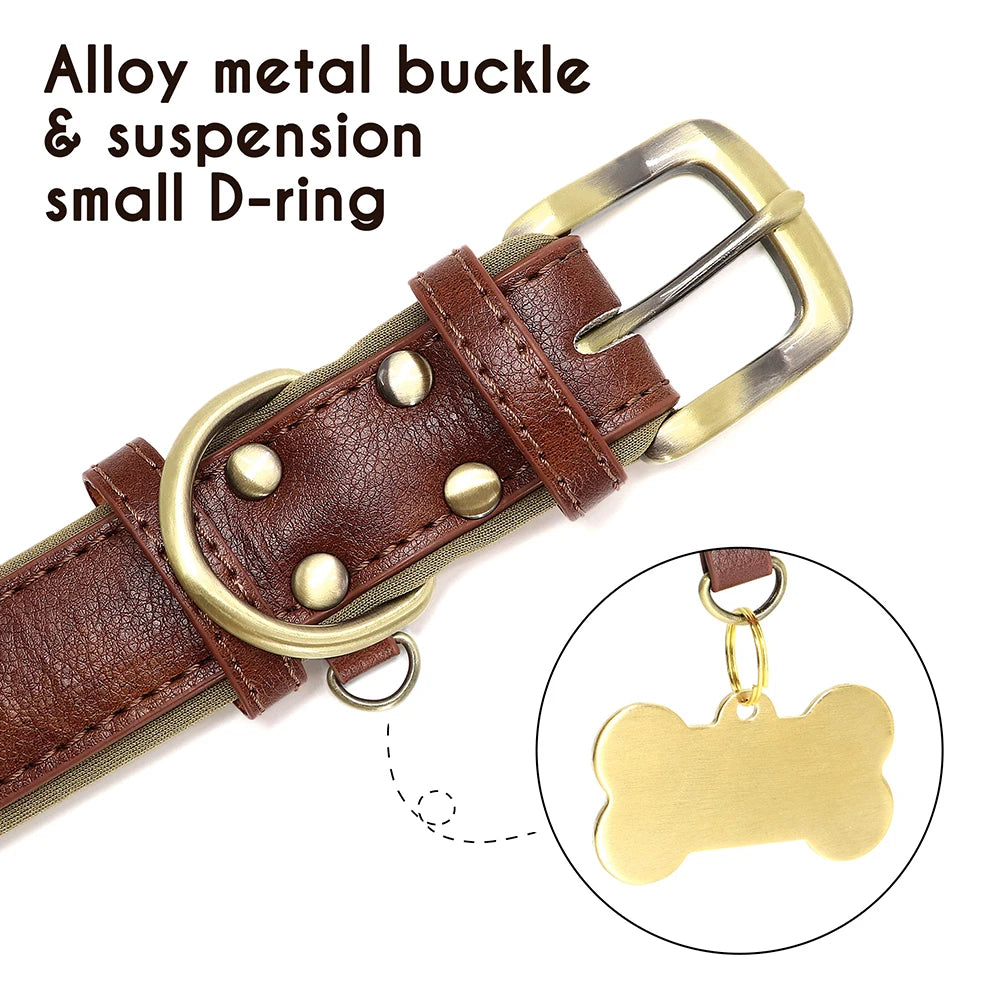 Personalized Dog Collar • Engraved Nameplate