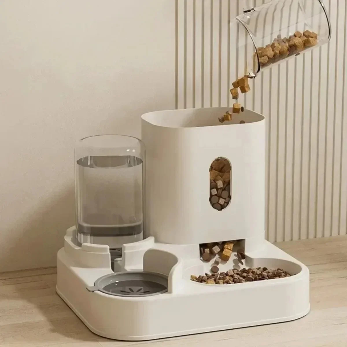 Automatic Pet Feeder & Water Fountain (Large Capacity)