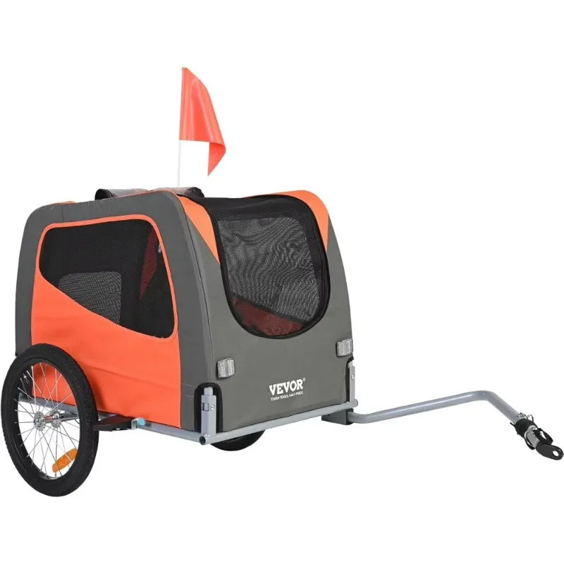 Pet Bike Trailer – Foldable, Safe, 66 lb Limit