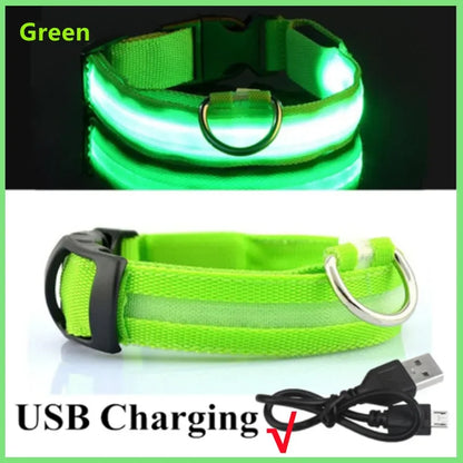 Rechargeable LED Pet Safety Collar