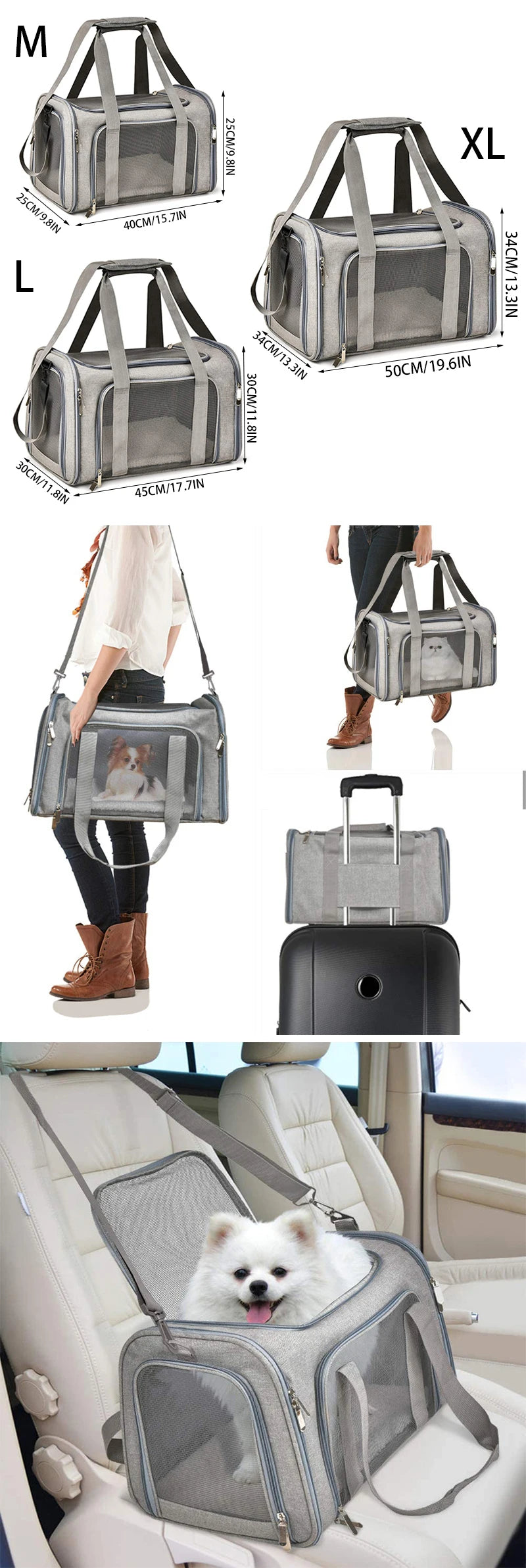 Portable Pet Travel Carrier – Soft‑Sided & Airline Approved
