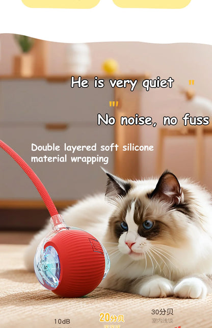 Smart Motion Cat Ball with Faux Tail