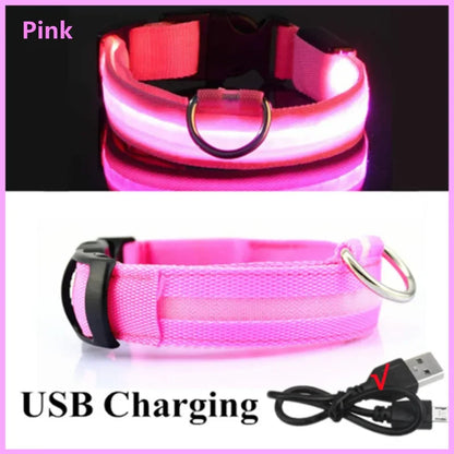 Rechargeable LED Pet Safety Collar