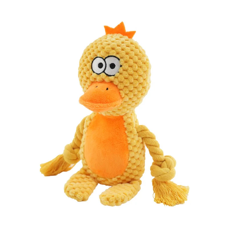 Bite‑Resistant Plush Dog Toy with Squeaker