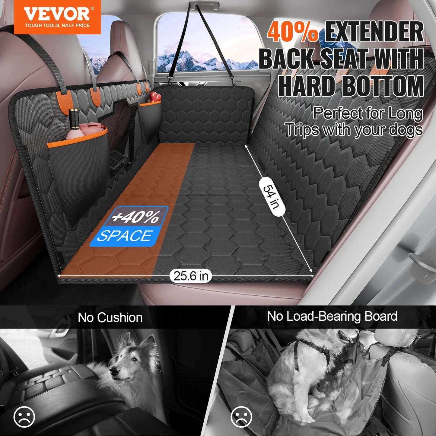 Dog Car Seat Cover & Back Seat Extender