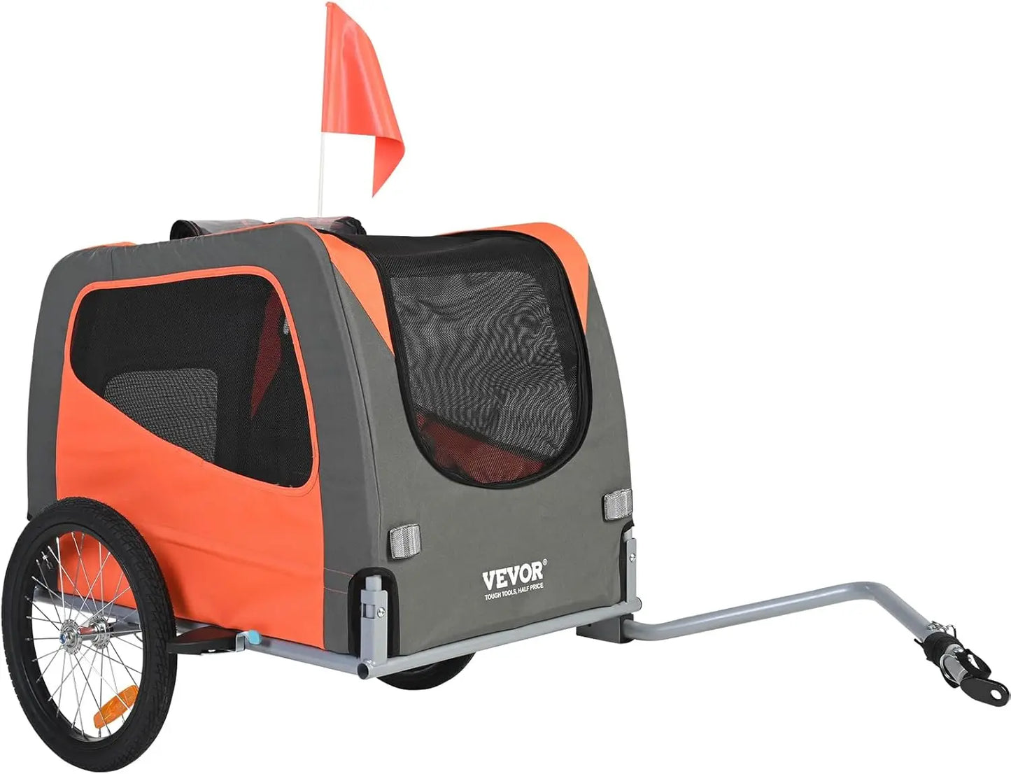 Pet Bike Trailer – Foldable, Safe, 66 lb Limit