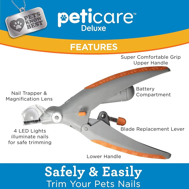 LED Pet Nail Clippers for Cats & Dogs
