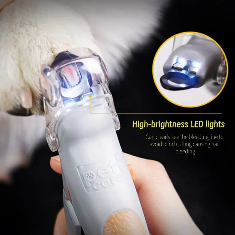LED Pet Nail Clippers for Cats & Dogs