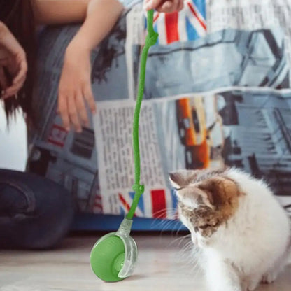 Automatic Interactive Cat Ball – Rechargeable Smart Rolling Toy with Faux Tail