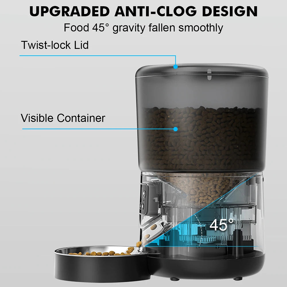 NPET 4L Smart Feeder with Stainless Steel Bowl