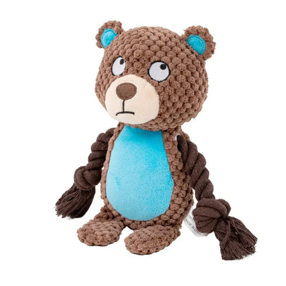 Bite‑Resistant Plush Dog Toy with Squeaker