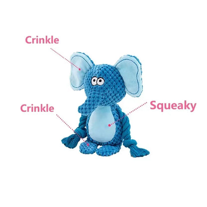 Bite‑Resistant Plush Dog Toy with Squeaker