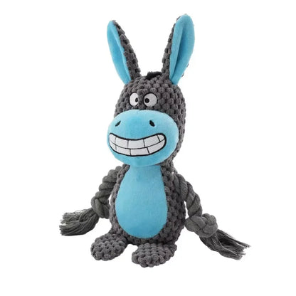 Bite‑Resistant Plush Dog Toy with Squeaker