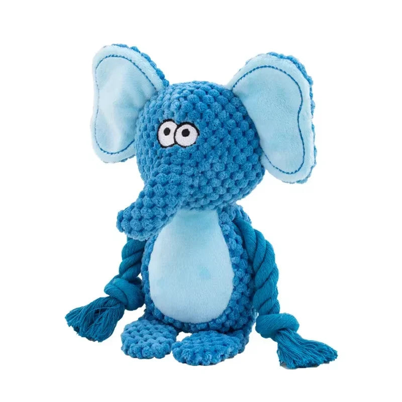 Bite‑Resistant Plush Dog Toy with Squeaker