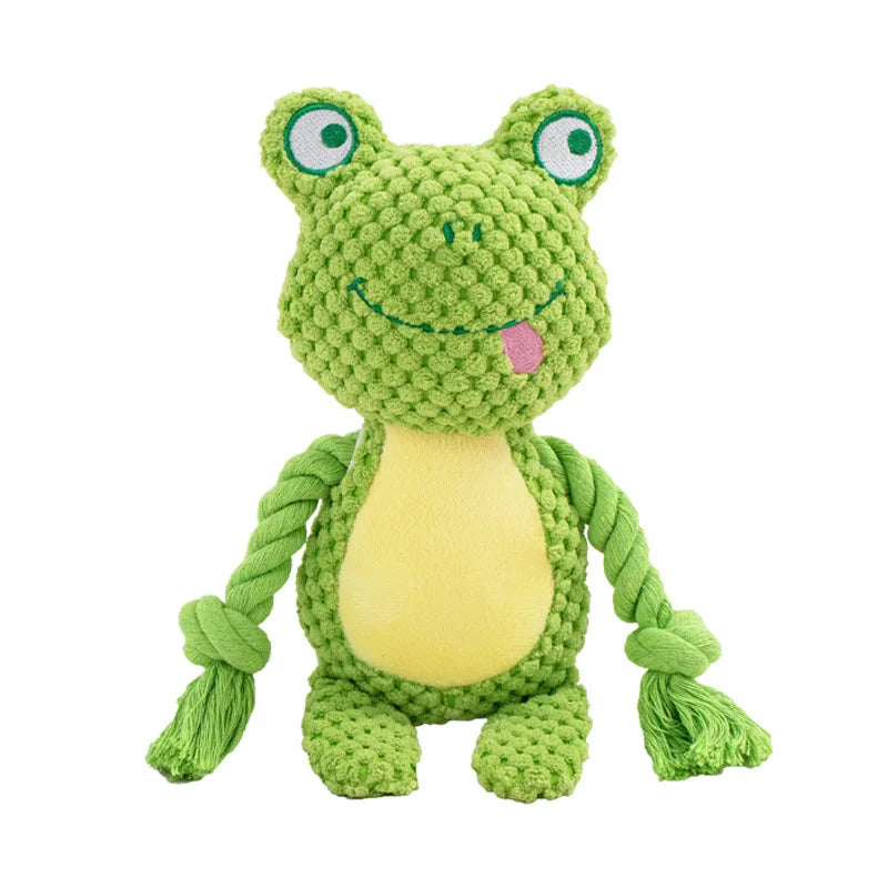 Bite‑Resistant Plush Dog Toy with Squeaker