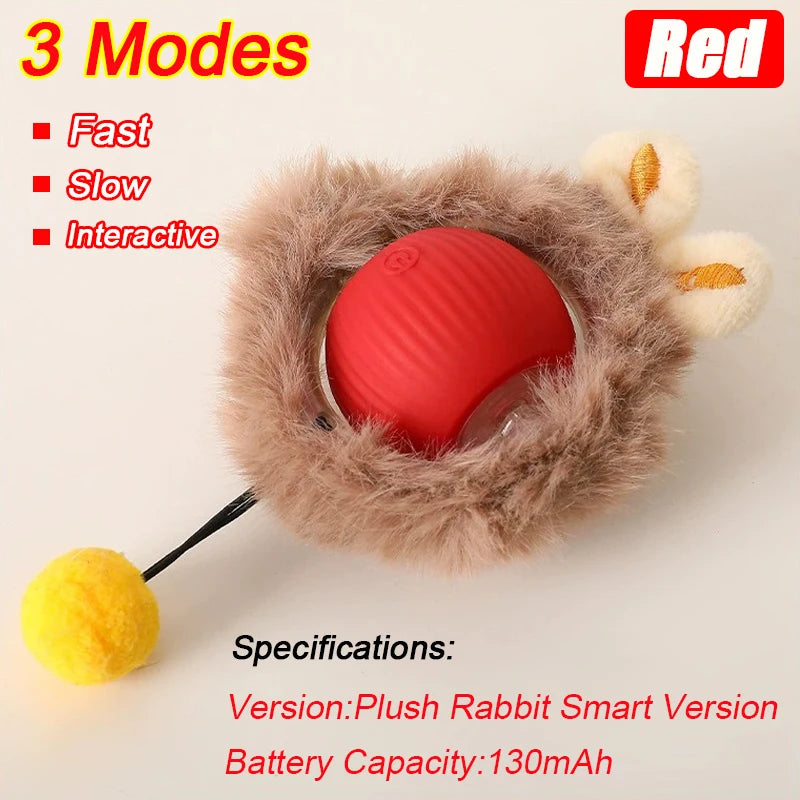 Smart Motion Cat Ball with Faux Tail