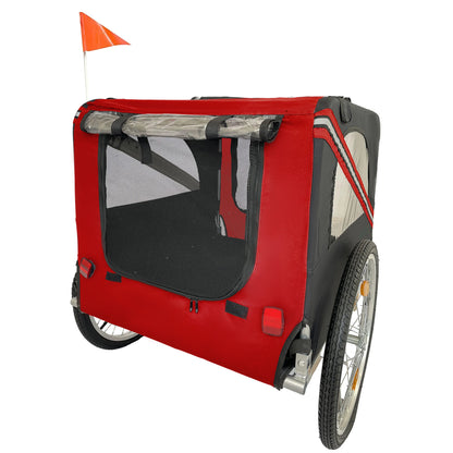 Foldable Dog Bike Trailer – Outdoor Pet Stroller with 20" Wheels