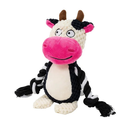 Bite‑Resistant Plush Dog Toy with Squeaker